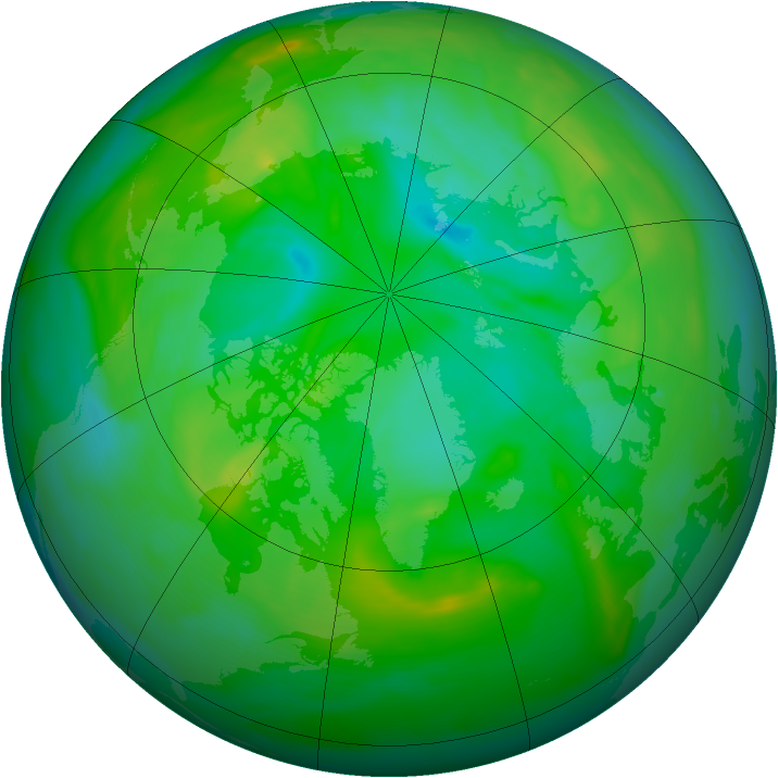 Arctic ozone map for 26 July 2006